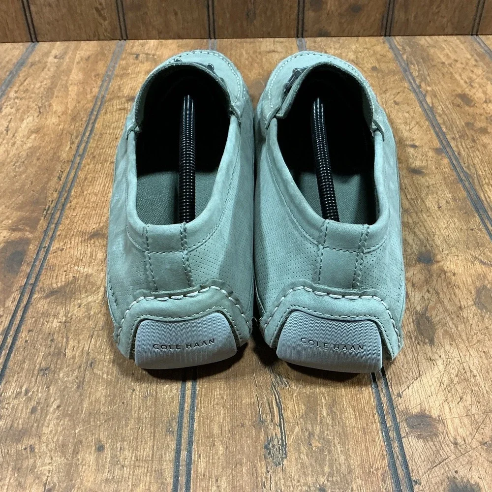 Cole Haan Wyatt Bit Tea Leaf Green NubuckDriver Shoes Penny Loafers Men's 12 M